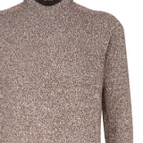 Maglia girocollo in cashmere mouliné UXA249 Y1B10EM447 MALO 