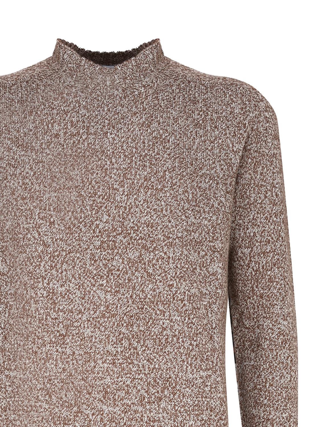 Maglia girocollo in cashmere mouliné UXA249 Y1B10EM447 MALO 