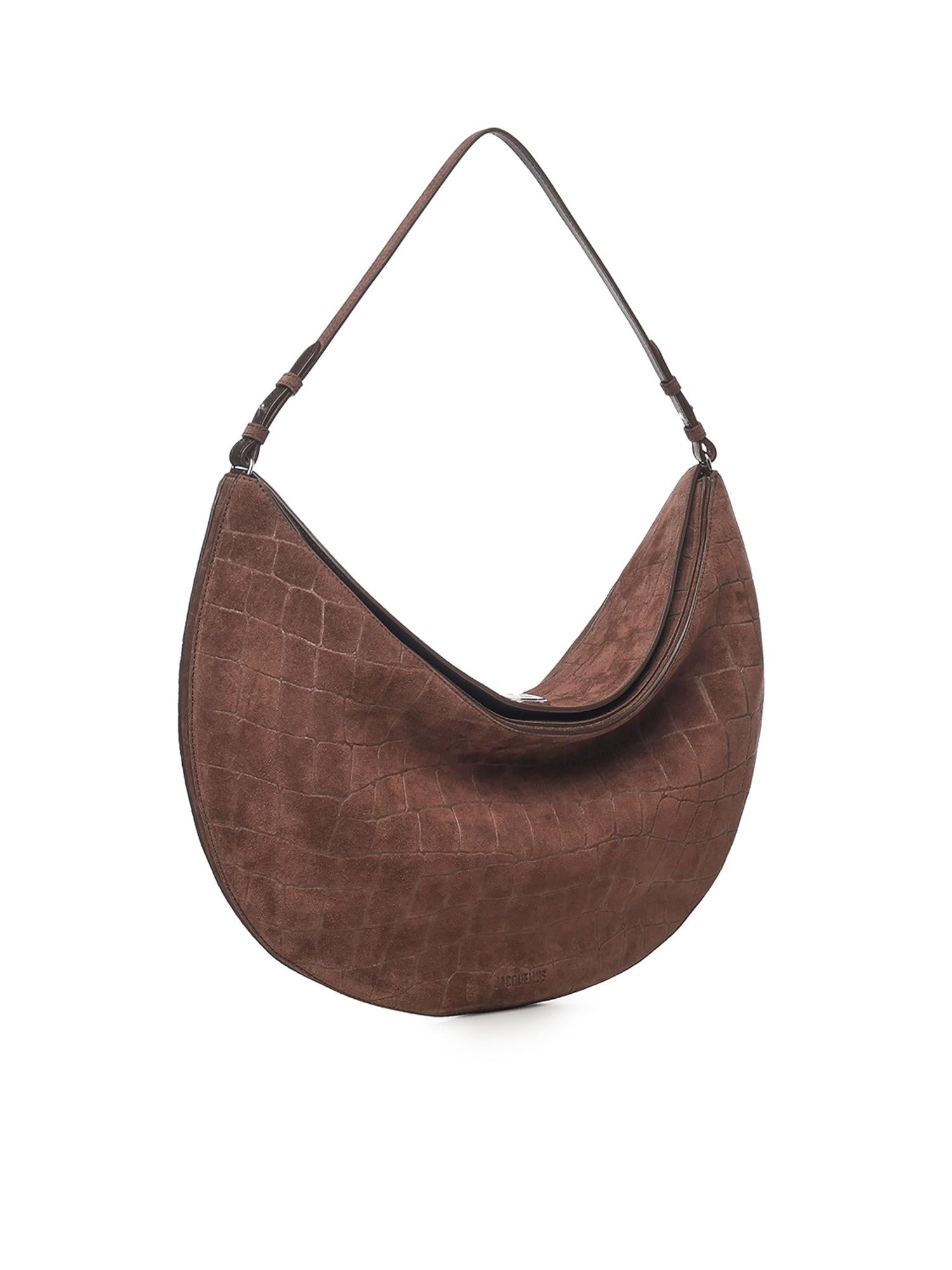 Borsa a spalla "Le Calisso Rond" in pelle scamosciata 25HBAW00437AC07A09 880 JACQUEMUS 