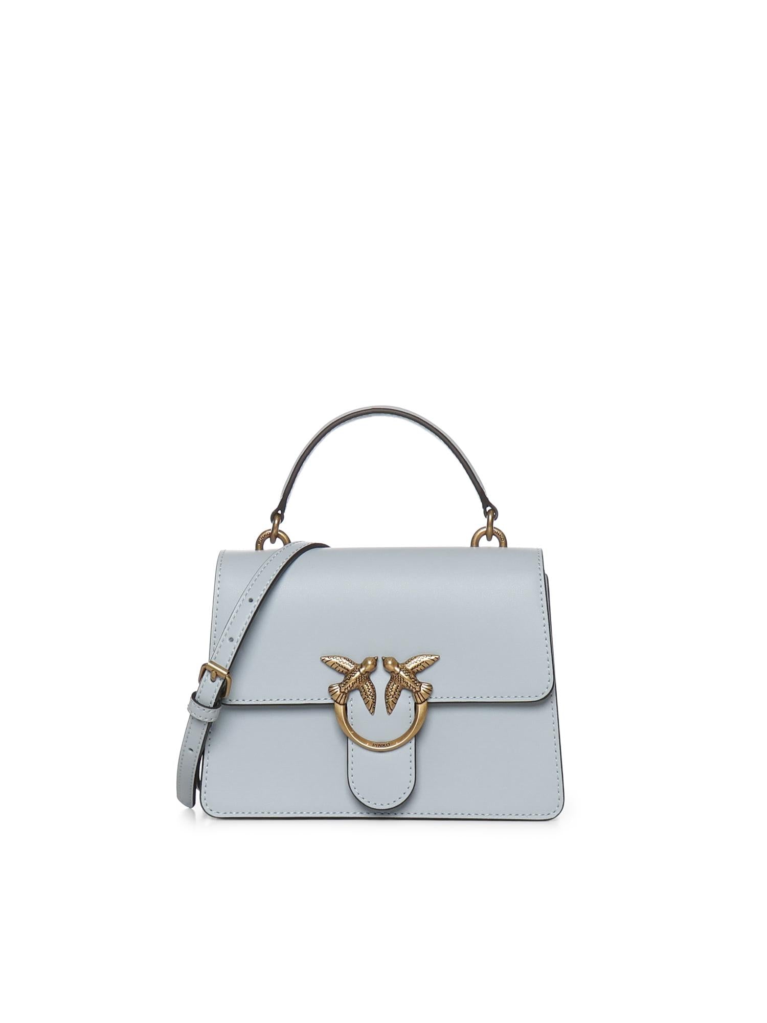 Borsa mini a mano Love Bag Top Handle in pelle 100071 A0F1E37Q PINKO 