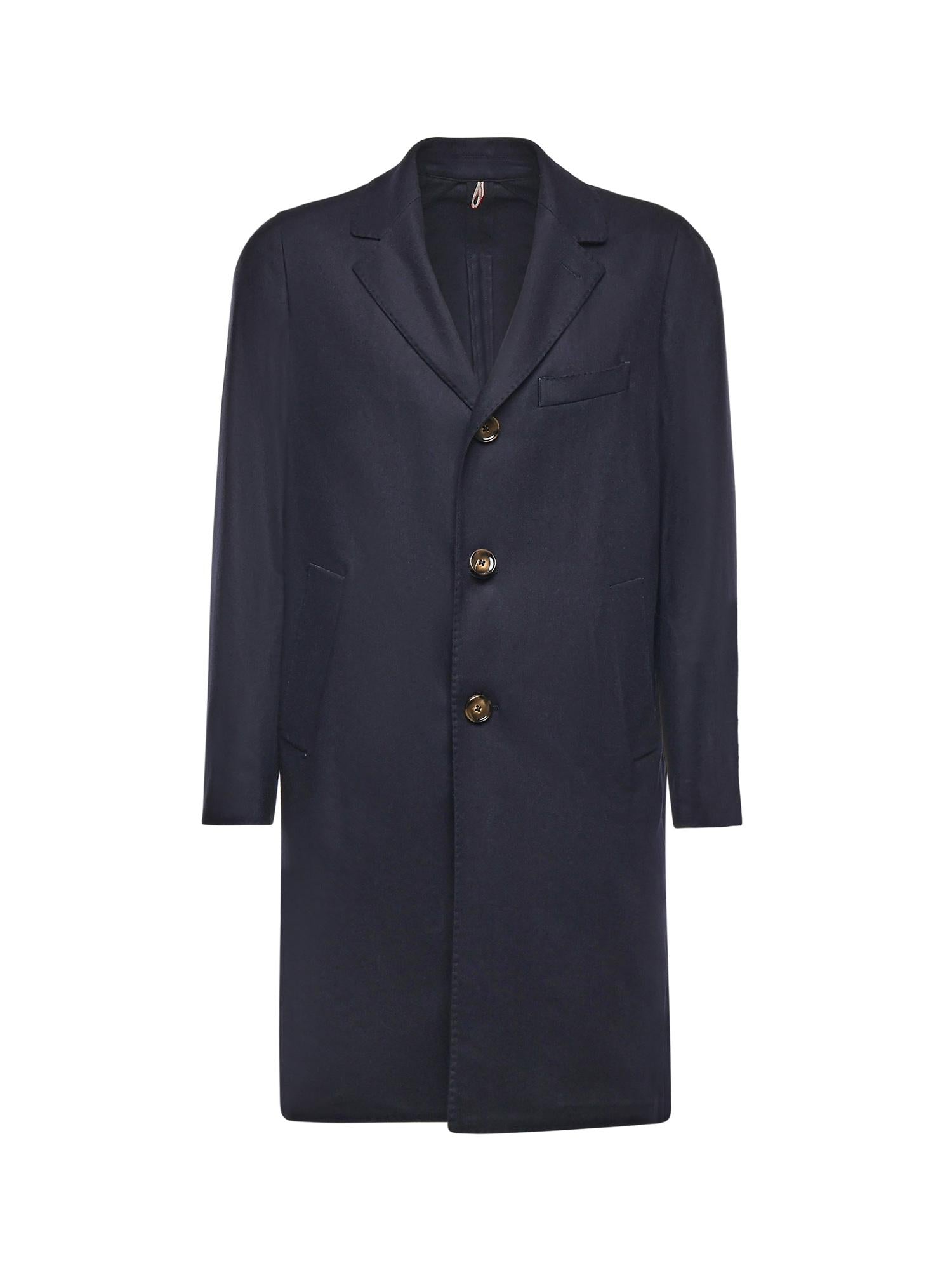 Cappotto monopetto in misto lana E2718B 79B SANTANIELLO 