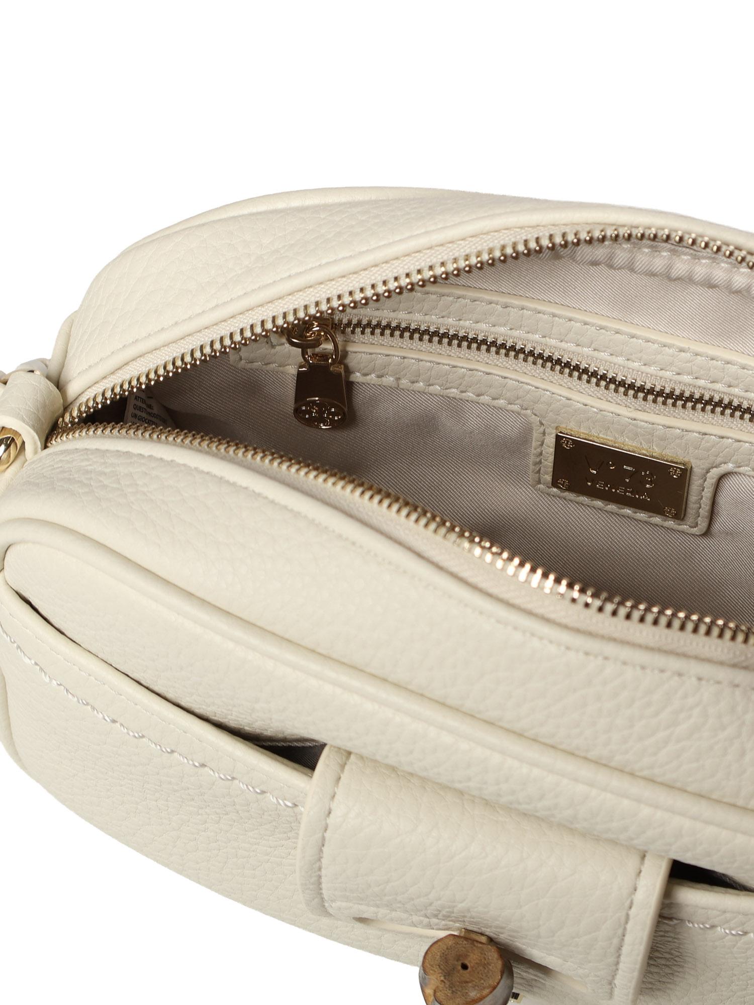Borsa a tracolla con logo 73BS9M605 BEATRICEOFF WHITE V° 73 