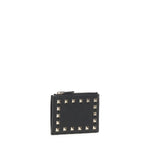 Portacarte Rockstud in vitello granato 7W2P0AI8 VSH0NO VALENTINO GARAVANI 