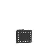 Portacarte Rockstud in vitello granato 7W2P0AI8 VSH0NO VALENTINO GARAVANI 