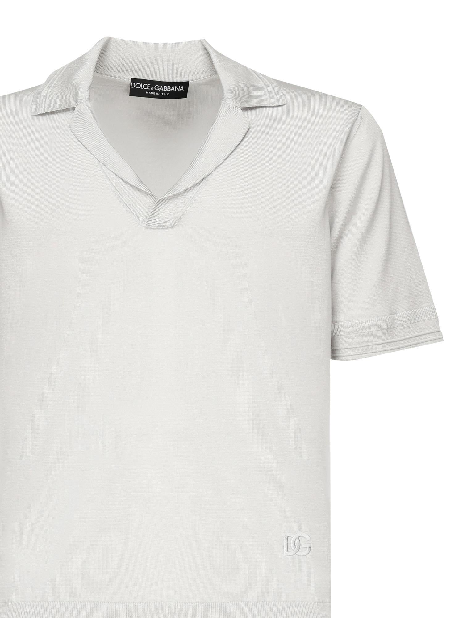 Polo in seta GXZ09Z JBSLVN4534 DOLCE & GABBANA 