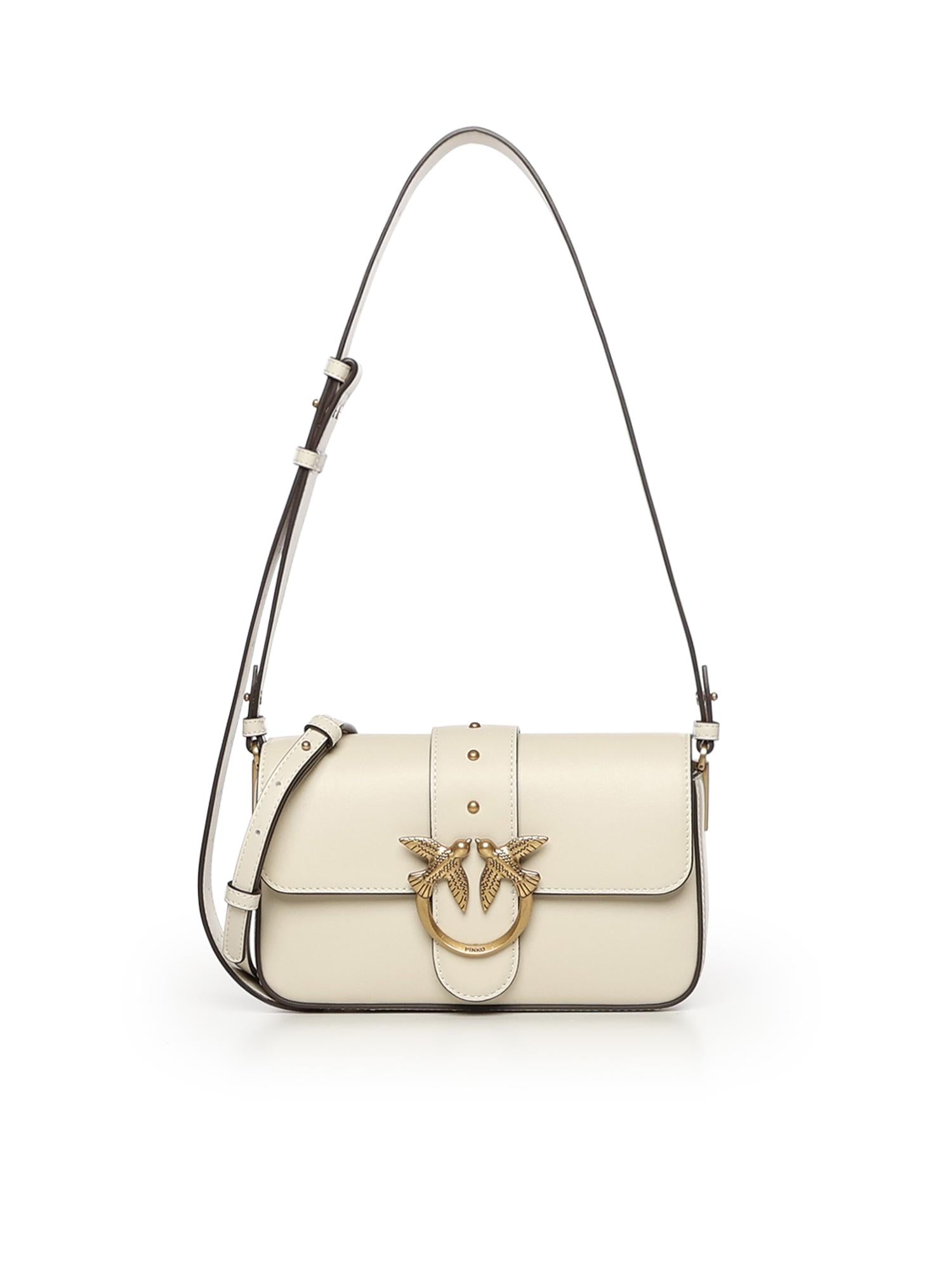 Borsa a spalla Mini Love Bag in pelle 104340 A0QOZ14Q PINKO 