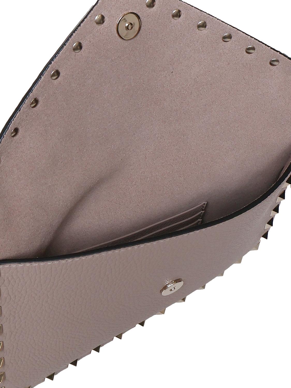 Pouch Rockstud in vitello granato 8W2P0P87 VSHP45 VALENTINO GARAVANI 
