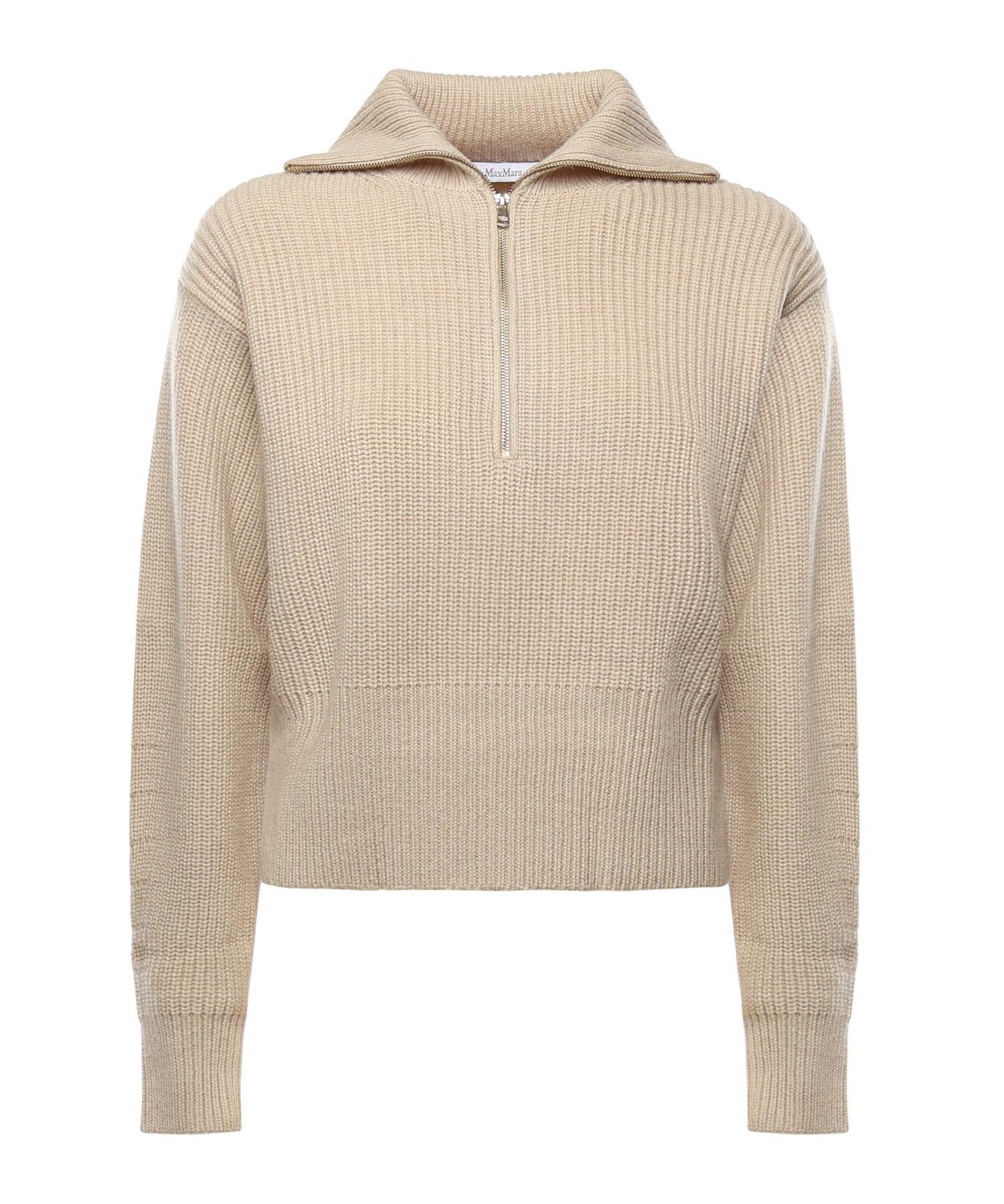 Maglia in lana e cashmere con zip 2521366182600 006 MAX MARA 