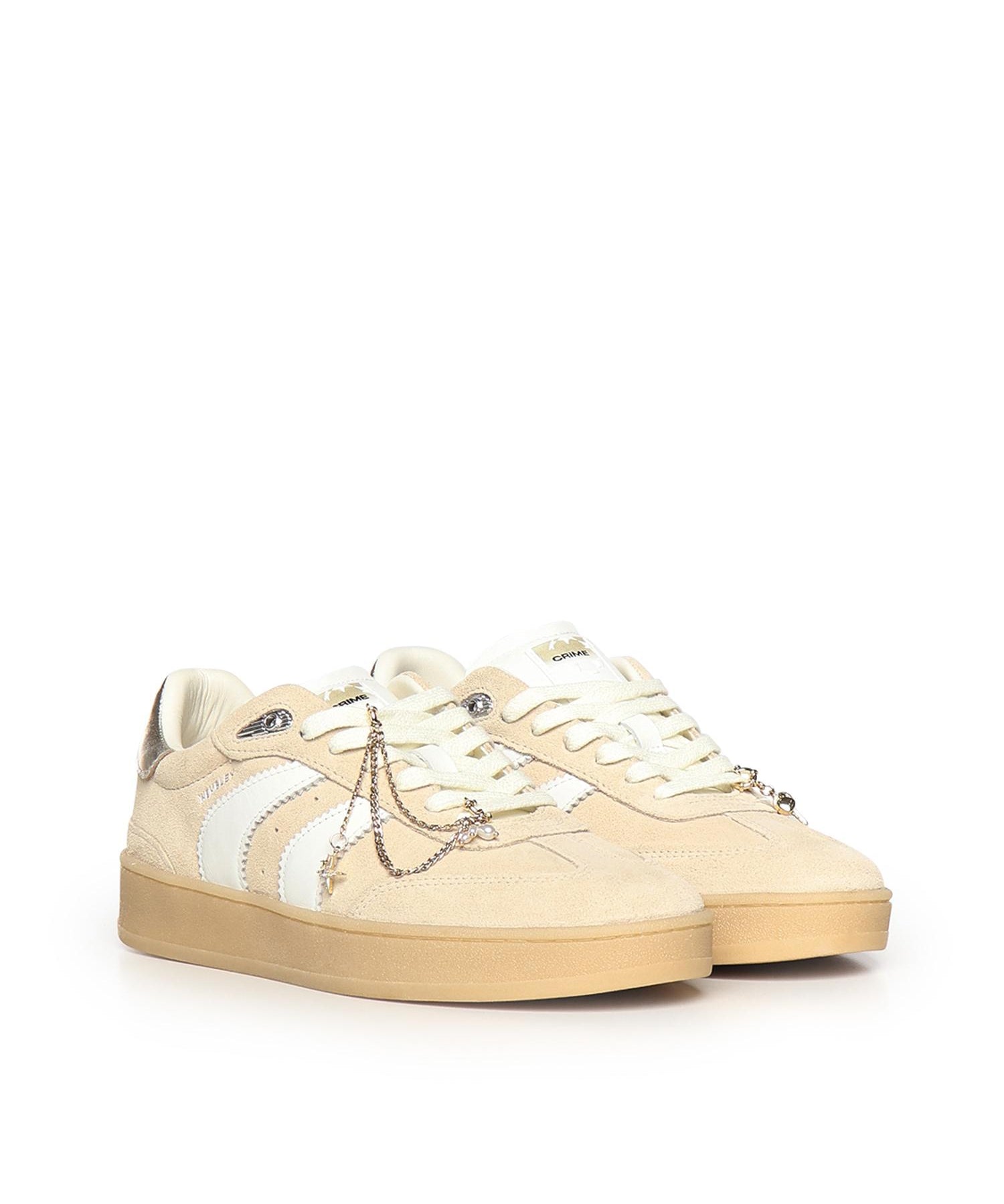 Sneaker Wembley in suede 29305PP8B BEIGE CRIME LONDON 