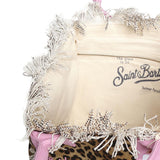 Borsa Vanity in canvas con stampa animalier VANI001 02591L MC2 SAINT BARTH 