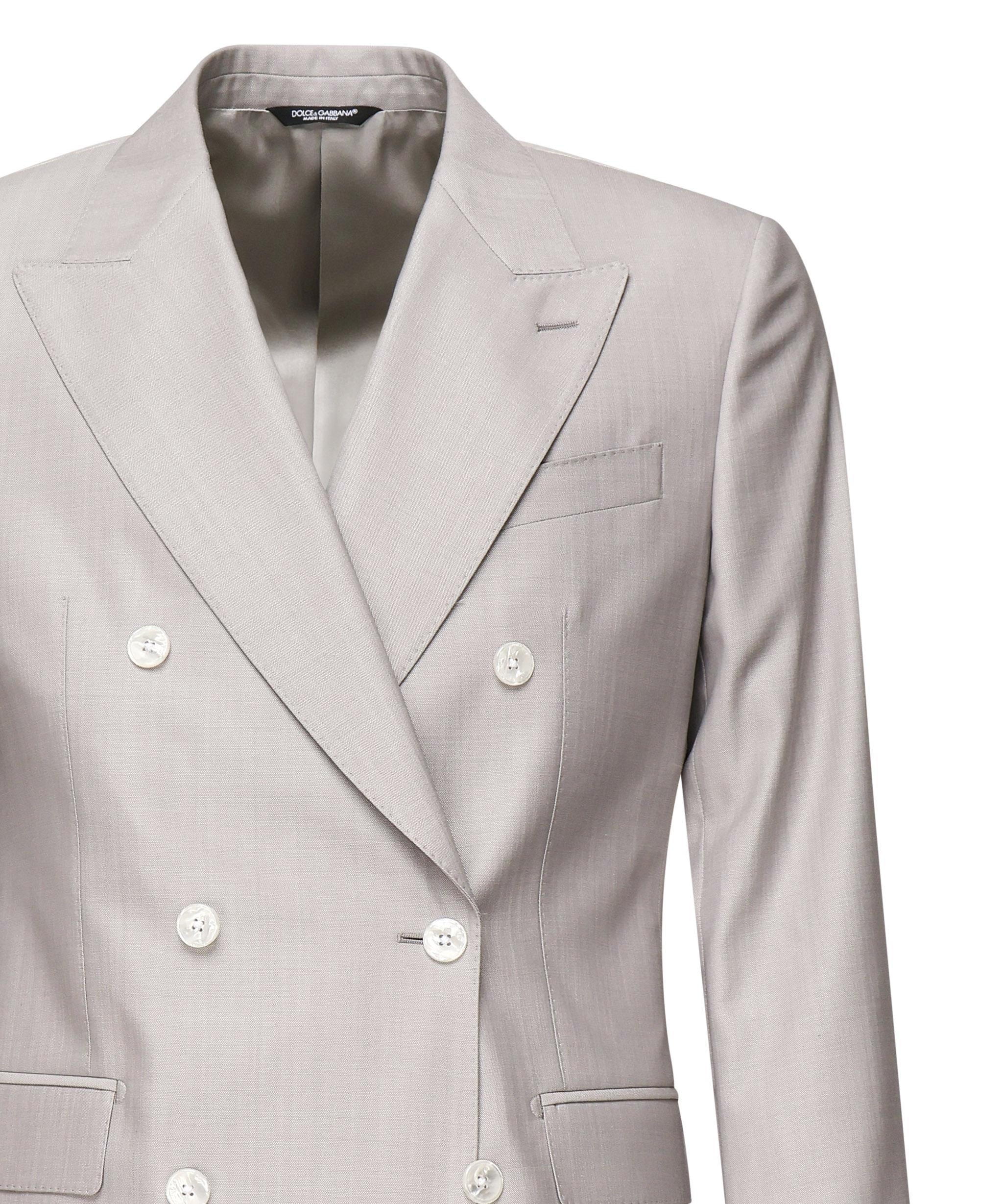 Abito decostruito doppiopetto in lana e seta<BR/> GK021T FU3H1F0372 DOLCE & GABBANA 