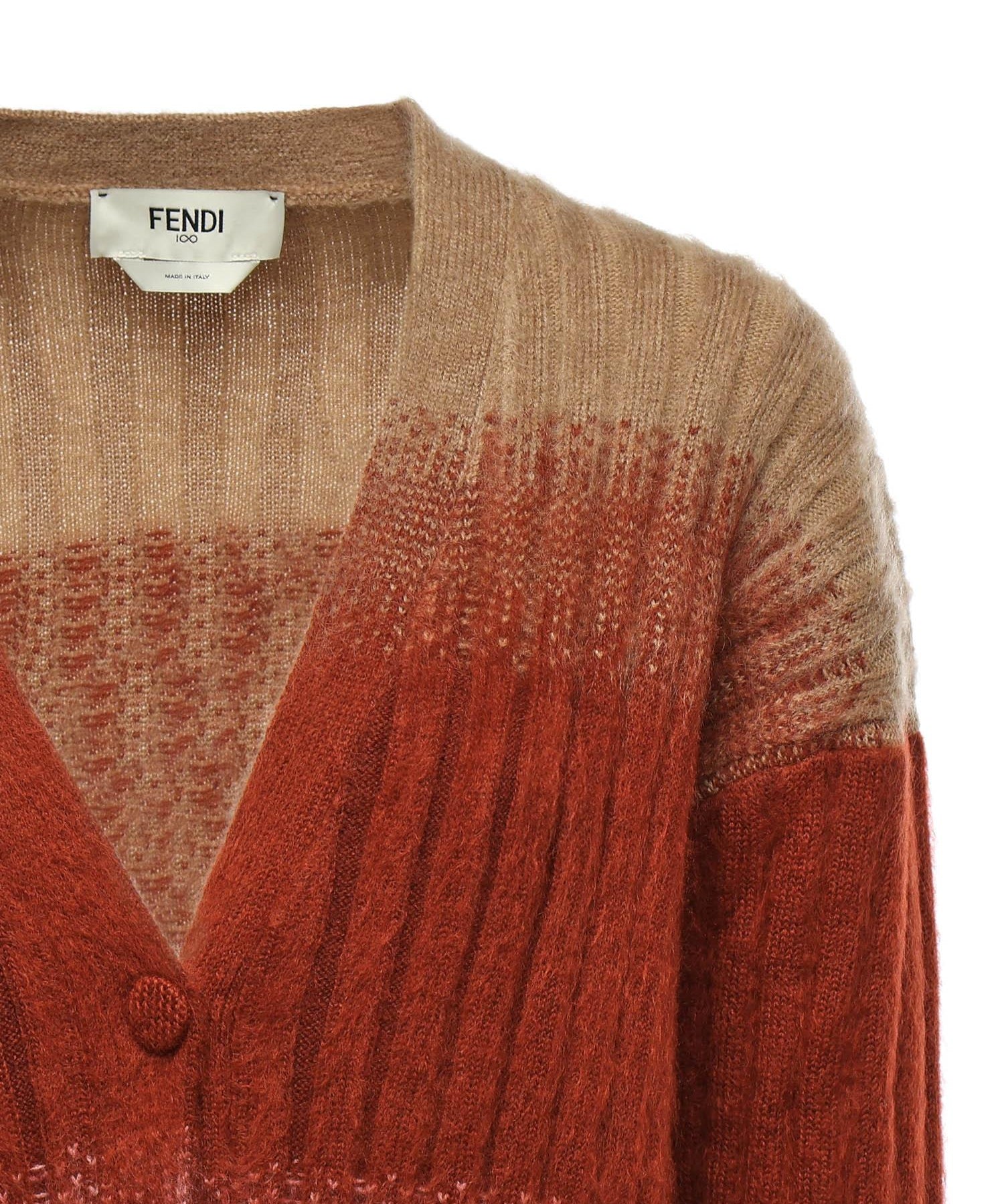 Cardigan in mohair e lana FZE540 AYLTF1TIN FENDI 