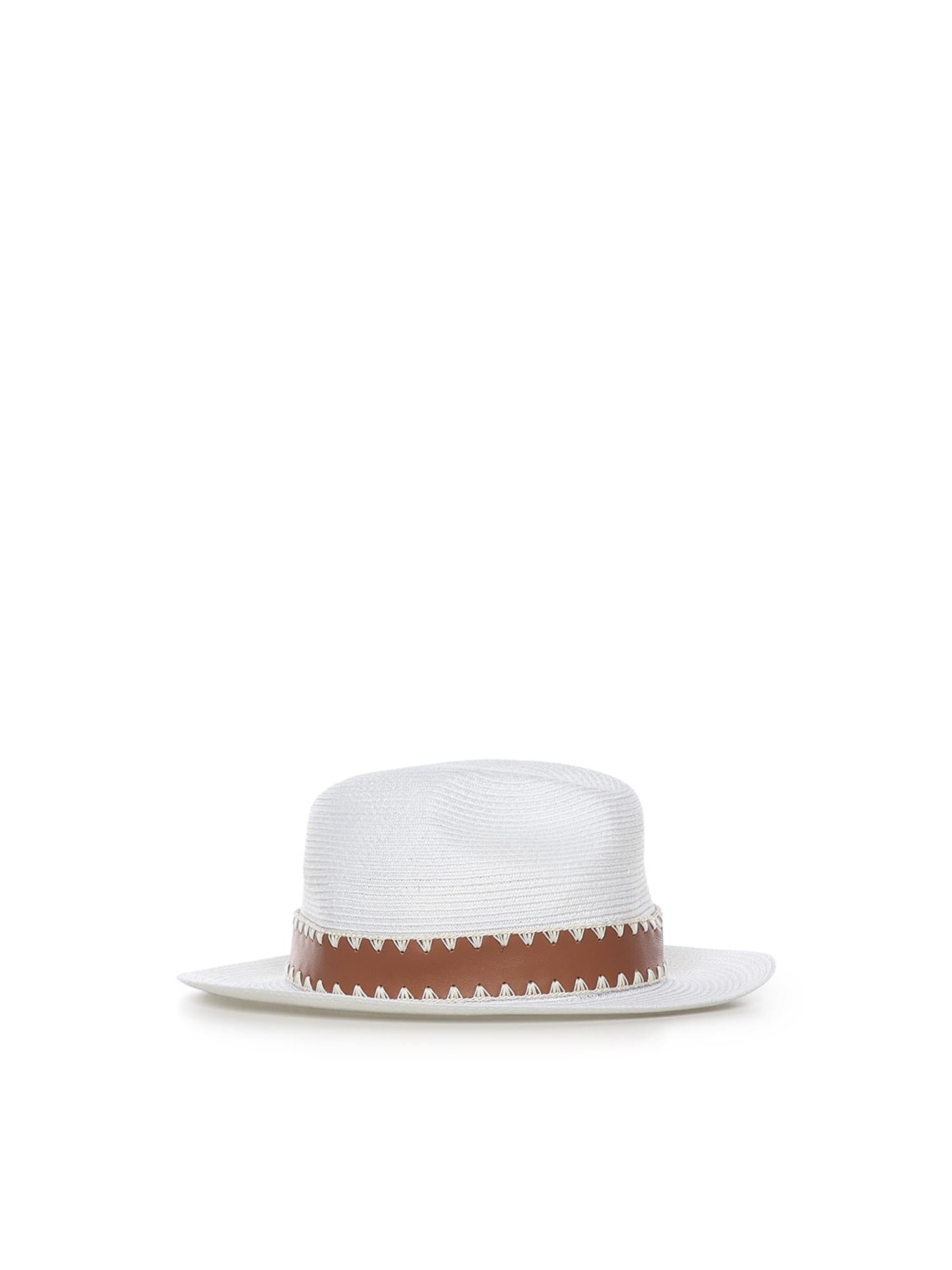 Cappello in abaca M77CPLM12TES0M118 01 ELEVENTY 