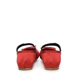 Ballerine in raso con logo 5F794D QU6F0011 MIU MIU 