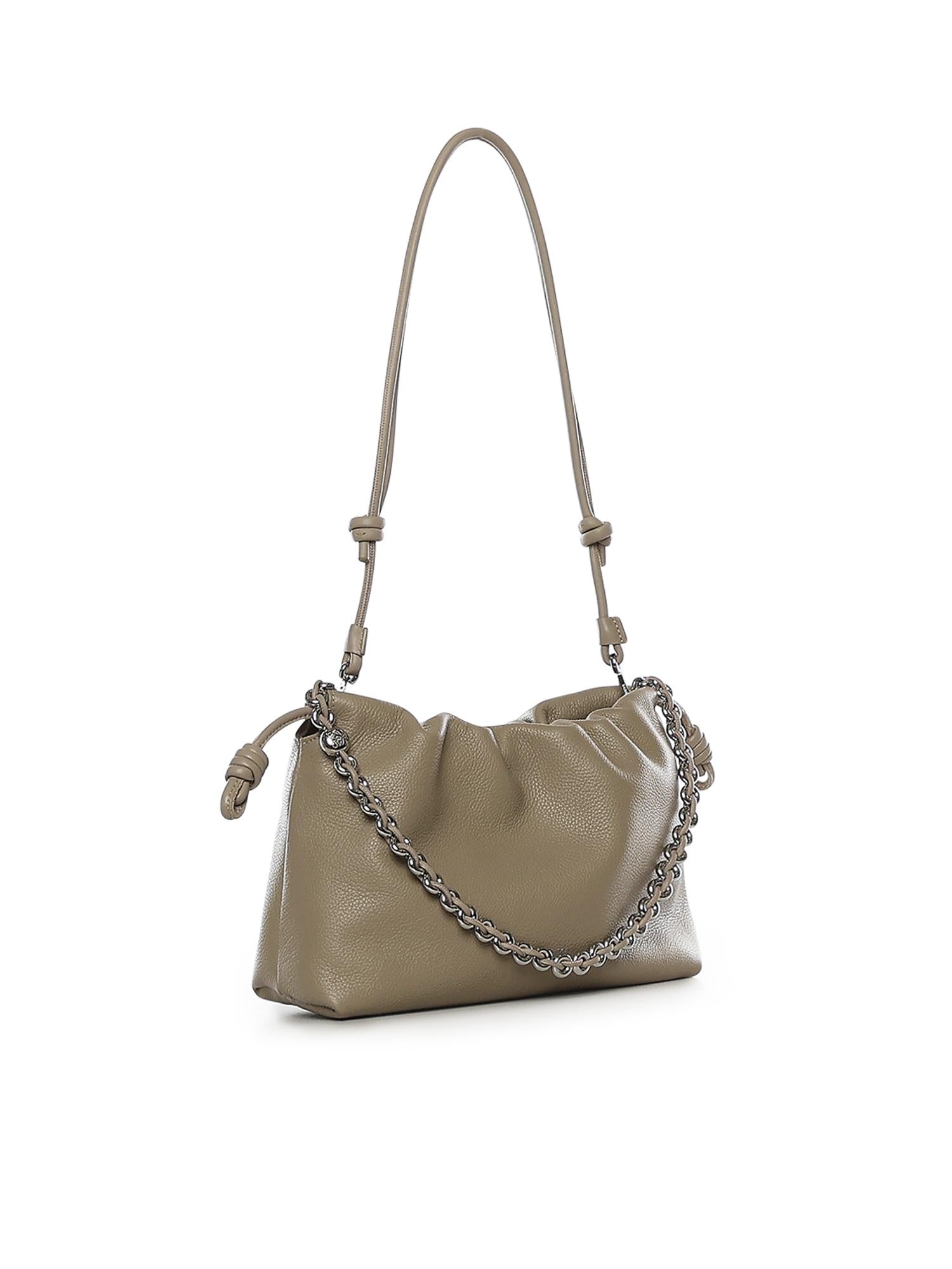 Borsa Flamenco Purse media in pelle di vitello <BR/> A411FCRXAP 5541 LOEWE 