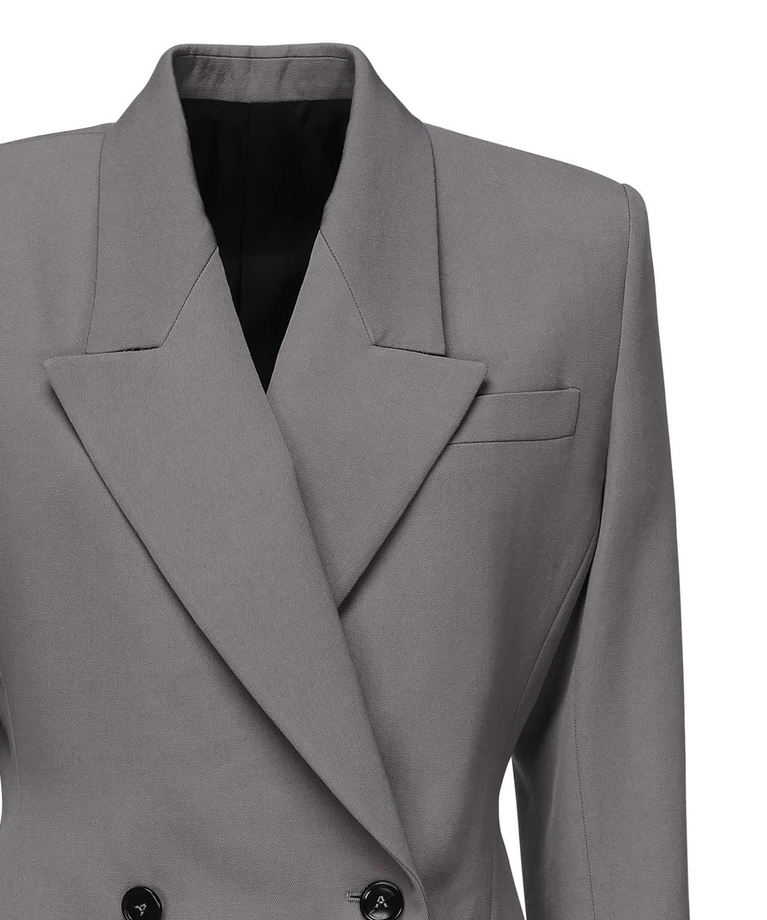 Giacca sartoriale doppiopetto in gabardine di lana AA9V1129T612B 284 ALAIA 