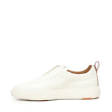 Sneakers slip-on in pelle MBCD21959BARS CBEI50WHITE SANTONI 