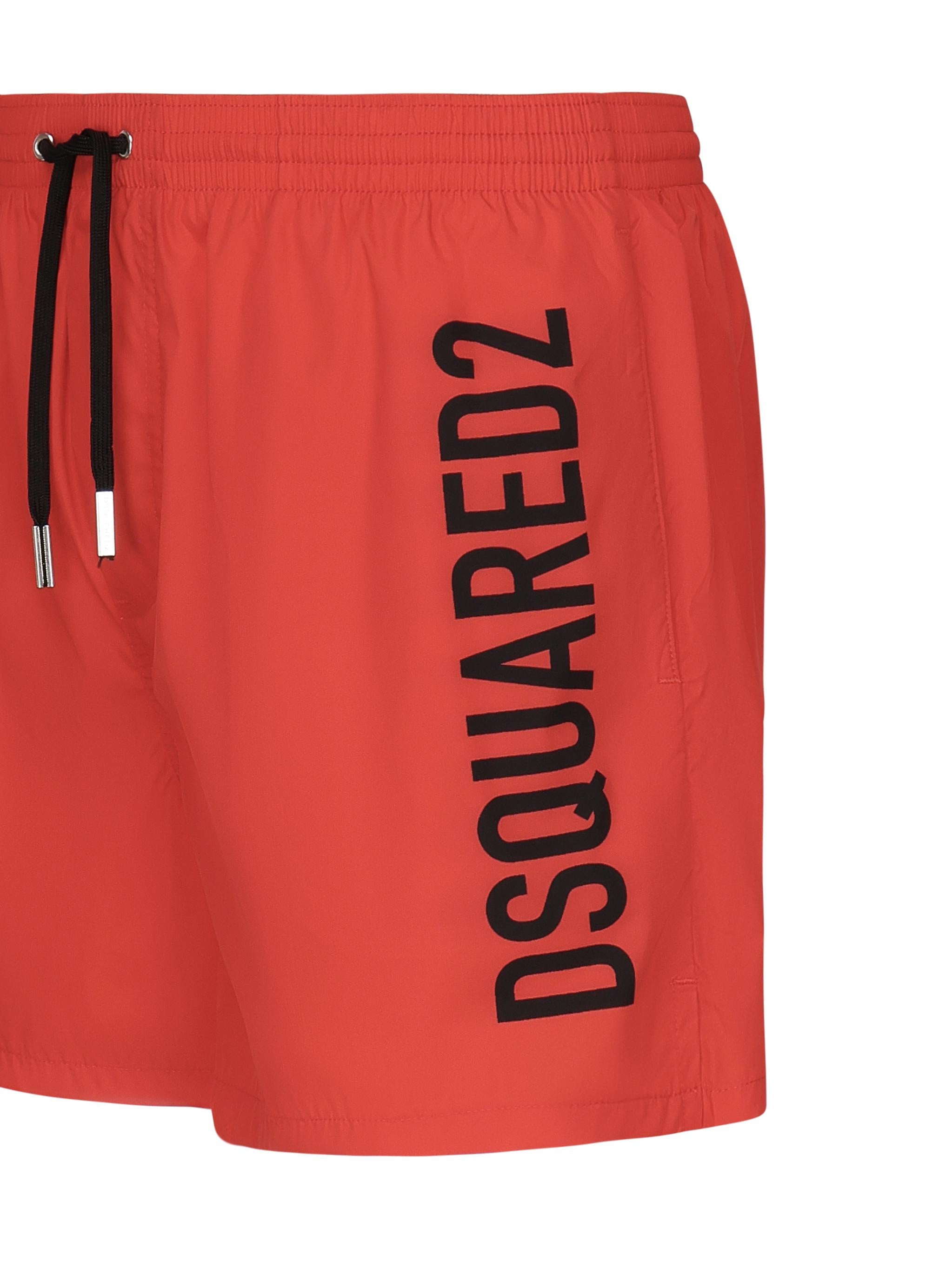 Boxer midi con logo<BR/> D7B646000 611 DSQUARED2 