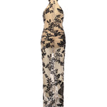 Abito lungo stampa flock 105603 A2QDNZ8 PINKO 