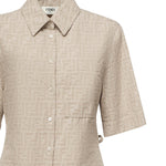 Abito in chambray FF jacquard FLD562 ASMFF1SAZ FENDI 