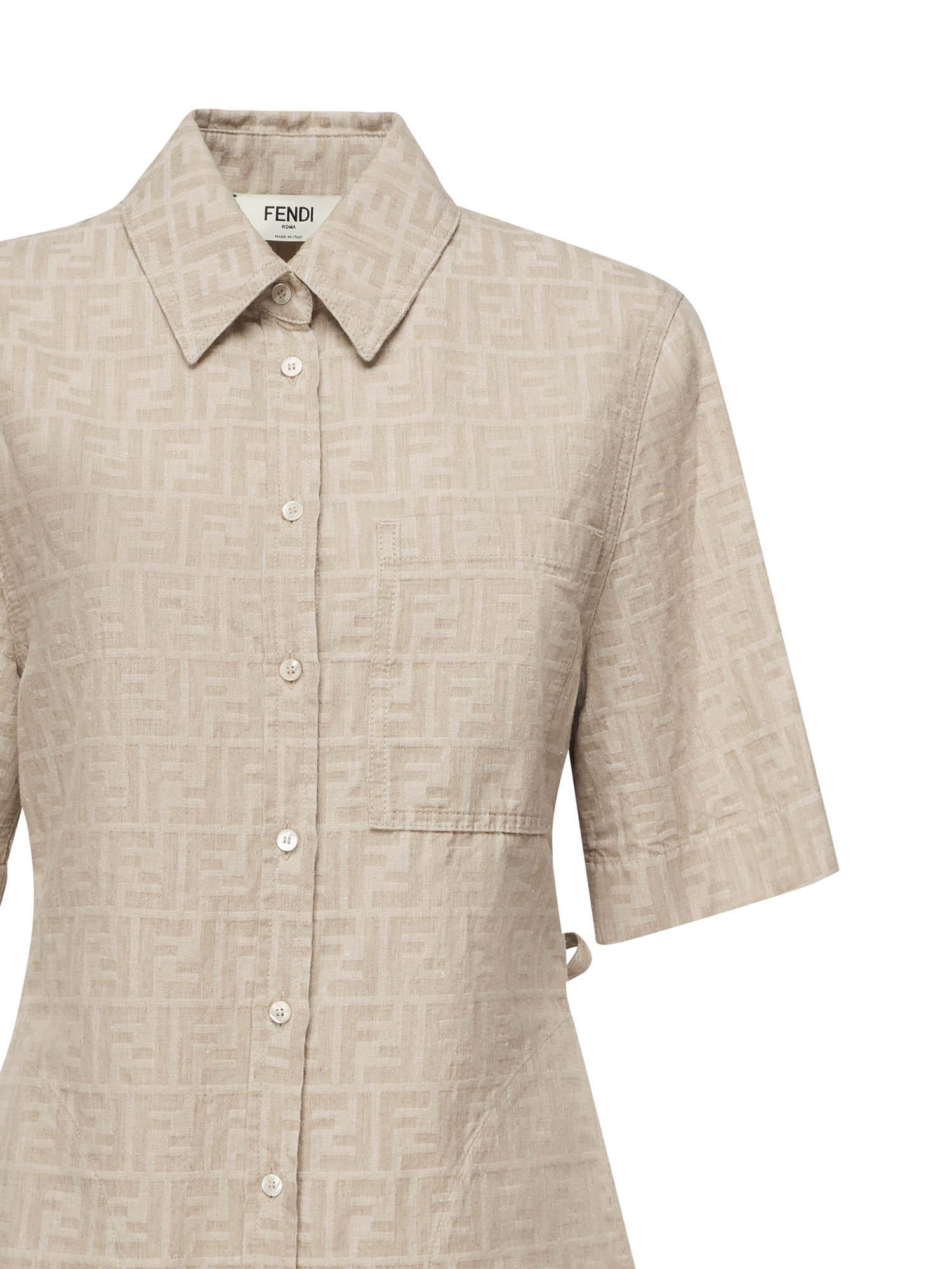 Abito in chambray FF jacquard FLD562 ASMFF1SAZ FENDI 