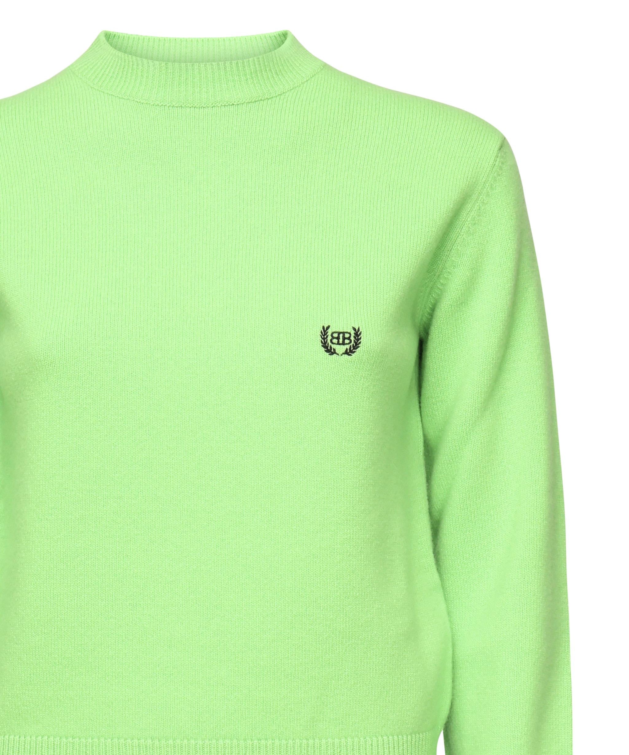 Maglione girocollo con logo 812107 T17143232 BALENCIAGA 