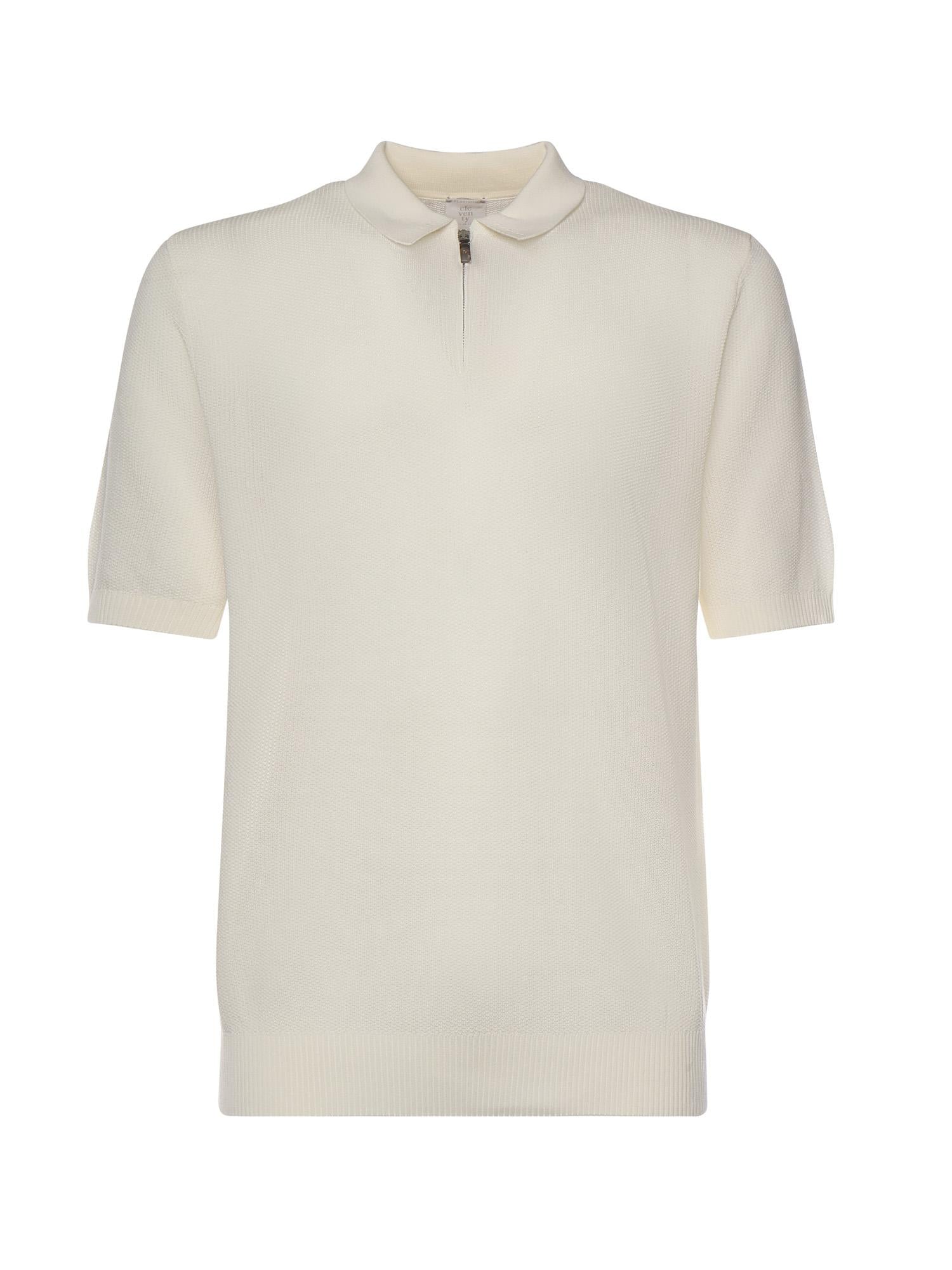 Polo con zip in cotone M76MAGM90MAG0M008 01 ELEVENTY 