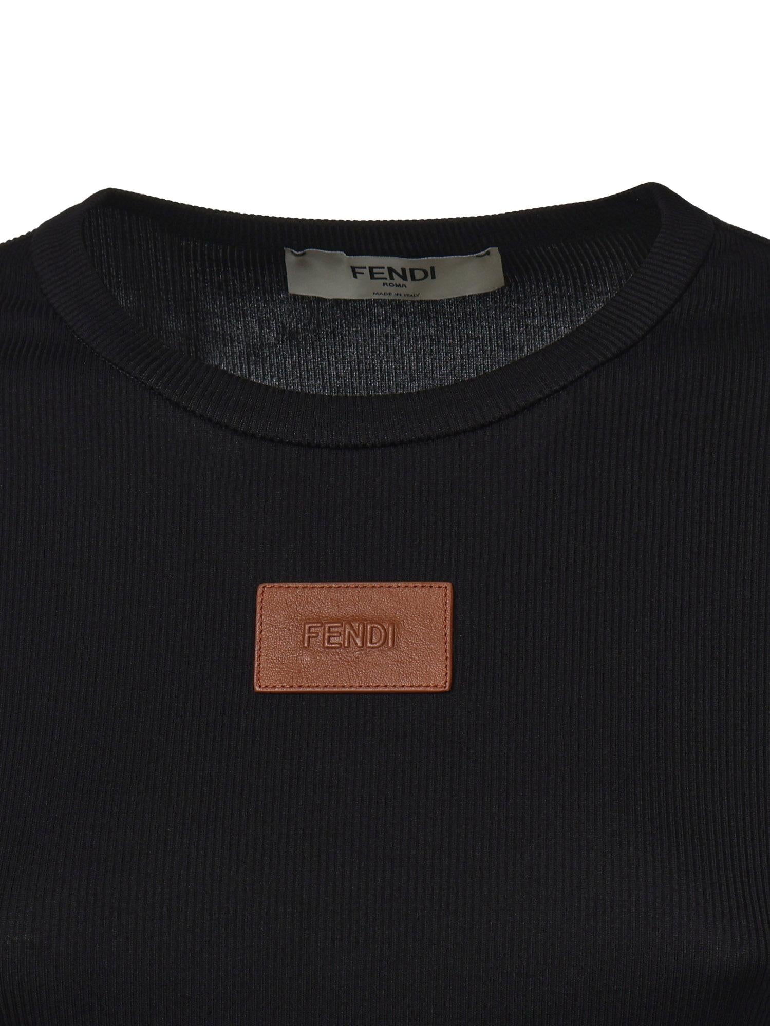 Top in cotone con logo FS8110 AW87F0GME FENDI 