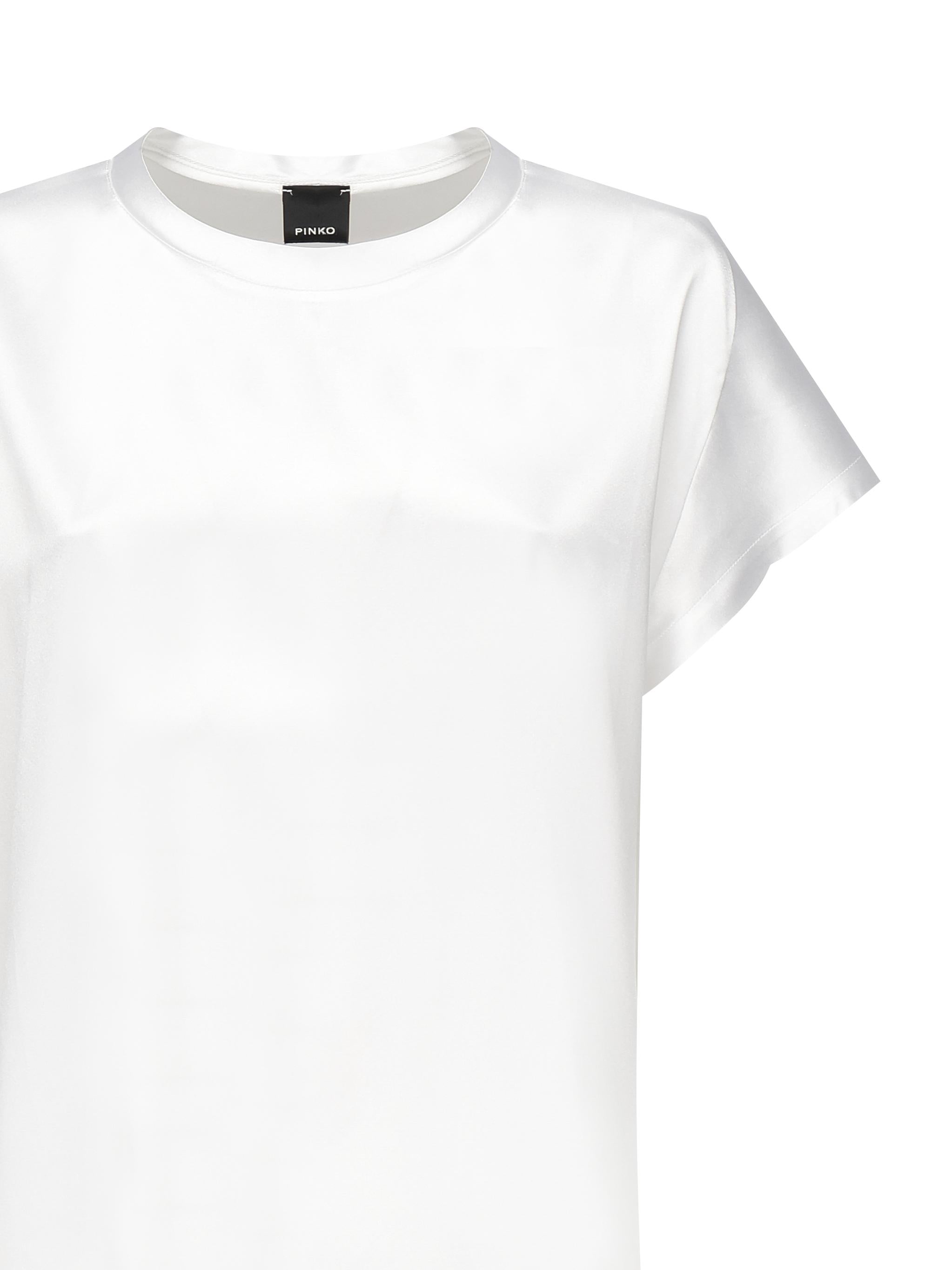 T-shirt in satin<BR/> 100100 A2JRZ05 PINKO 