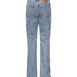 Jeans a gamba dritta con lacci 114595 3054 ROTATE 