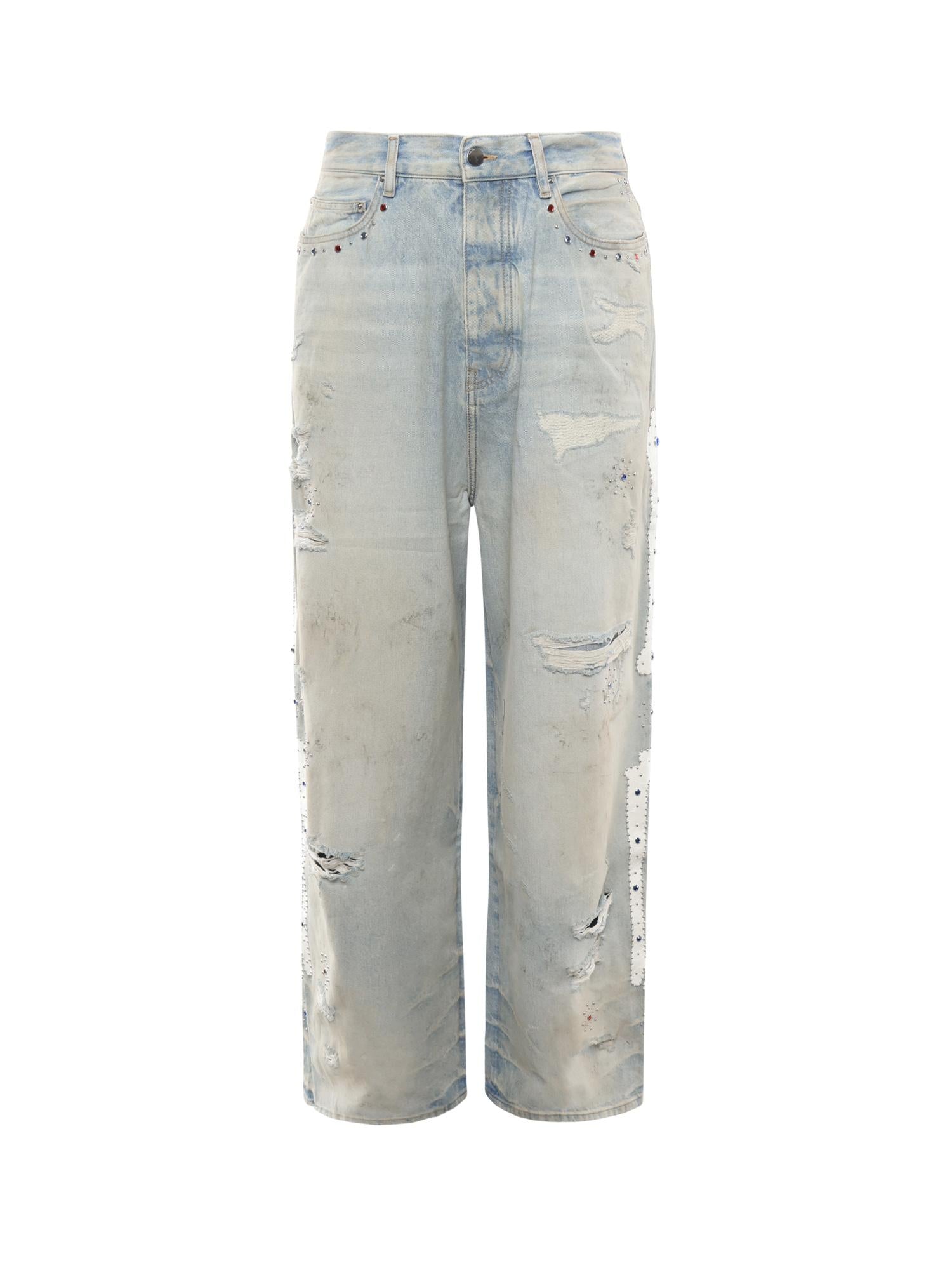 Jeans larghi con borchie AMBMJE1011 543 AMIRI 