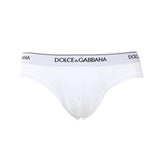 Set di due slip in cotone stretch con logo a contrasto M9C03J FUGIWW0800 DOLCE & GABBANA 