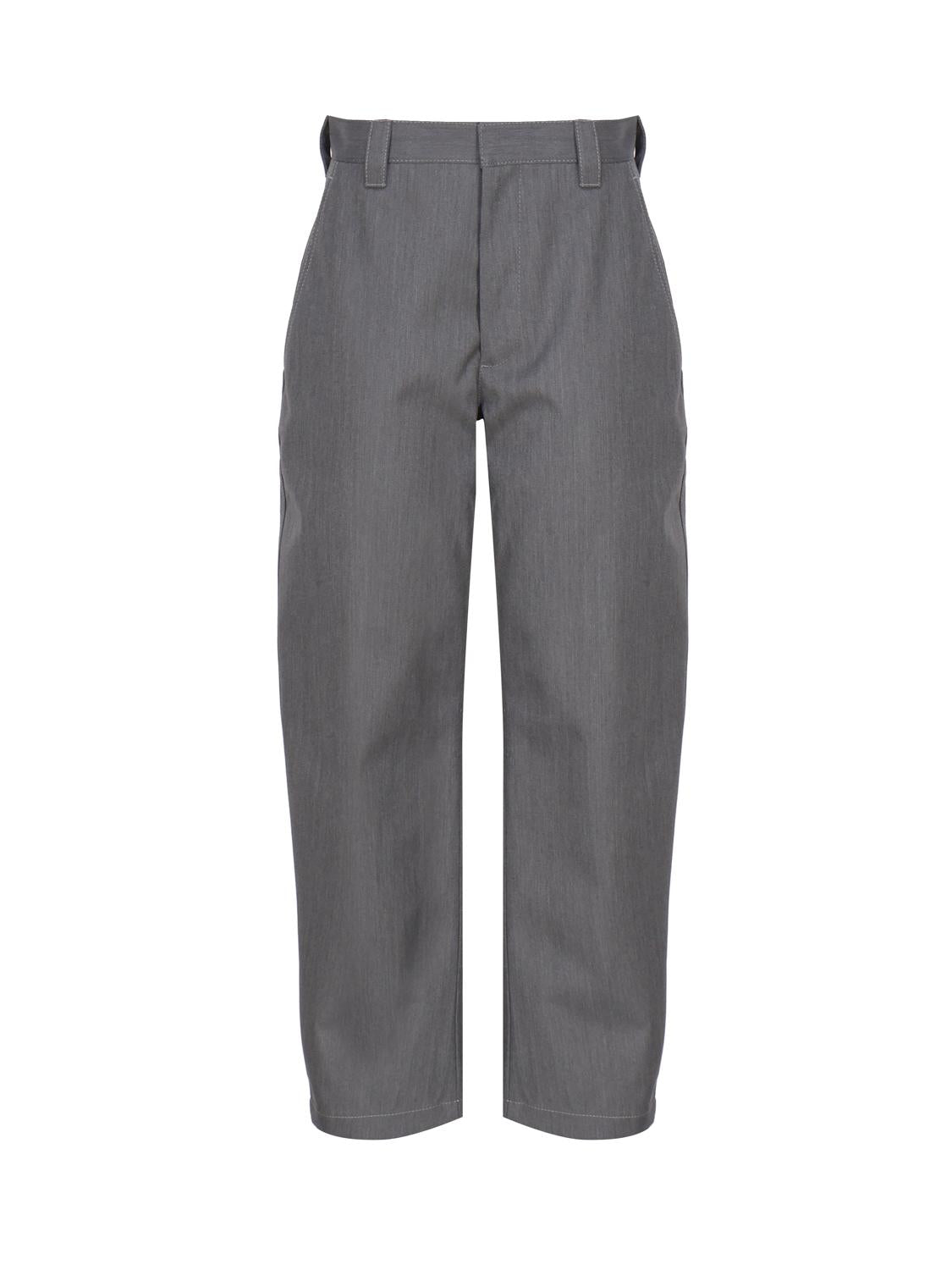 Pantaloni affusolati in lana accoppiata e cotone 769763 V1JO01874 BOTTEGA VENETA 