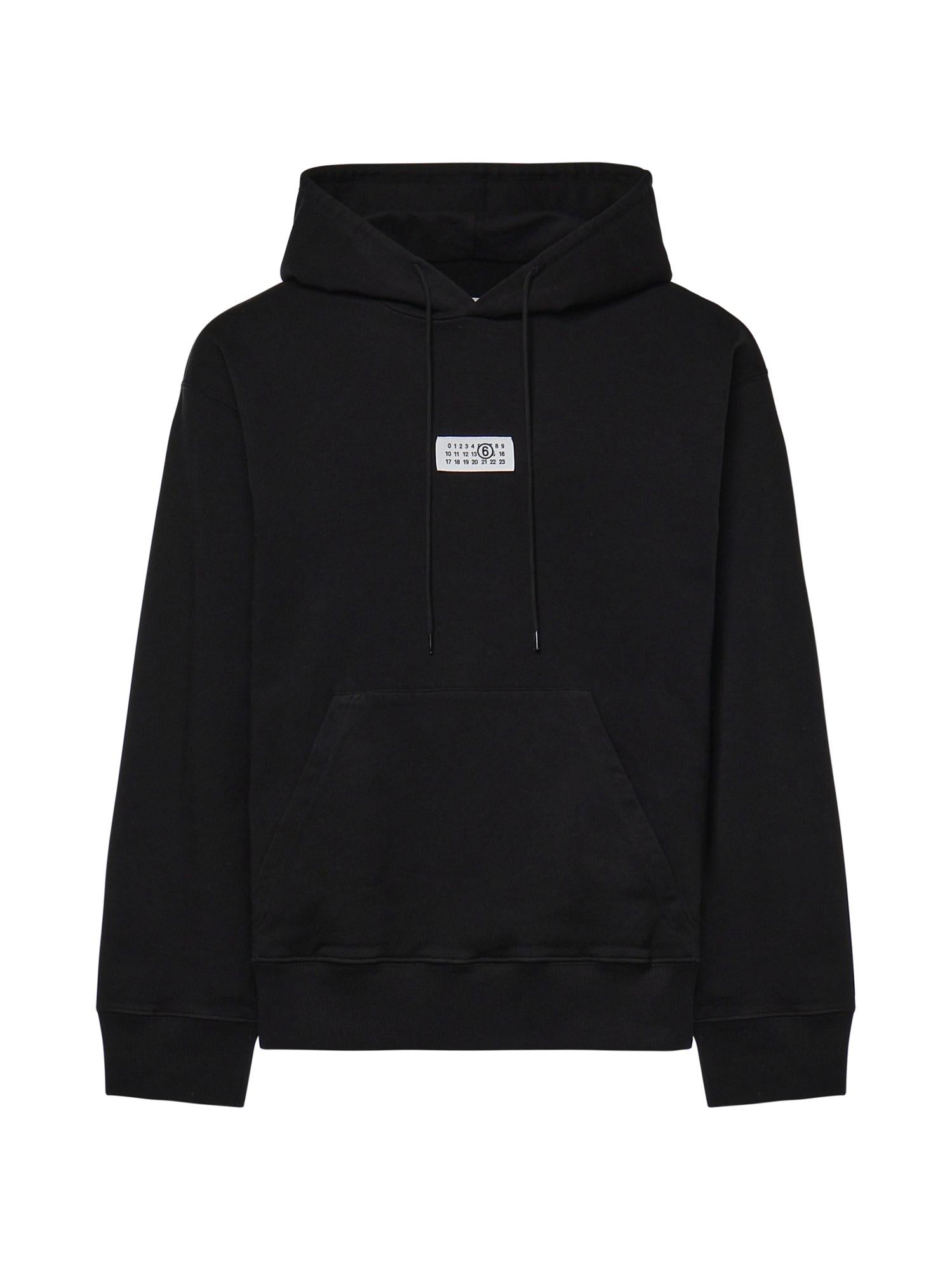 Felpa con cappuccio in cotone<BR/> SH0GU0048 M25025900 MM6 Maison Margiela 