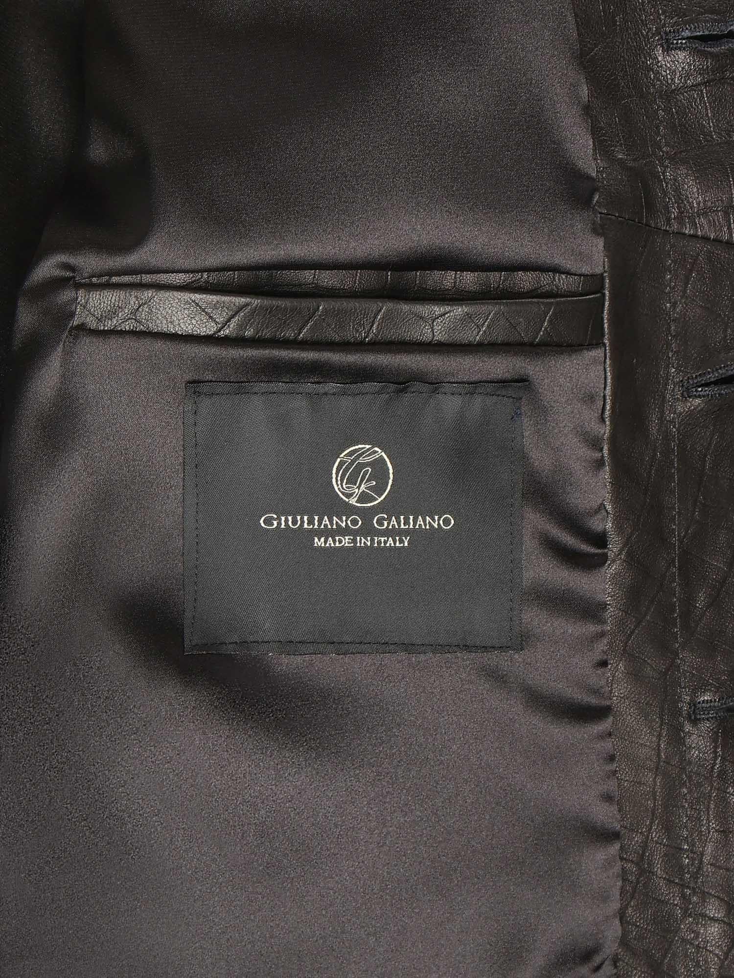 Giubbotto Julius Caesar in pelle JULIUS CAESAR COCCONERO GIULIANO GALIANO 