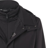 Morning coat travel in jersey stretch NAM6151037JXRF B999 FAY 