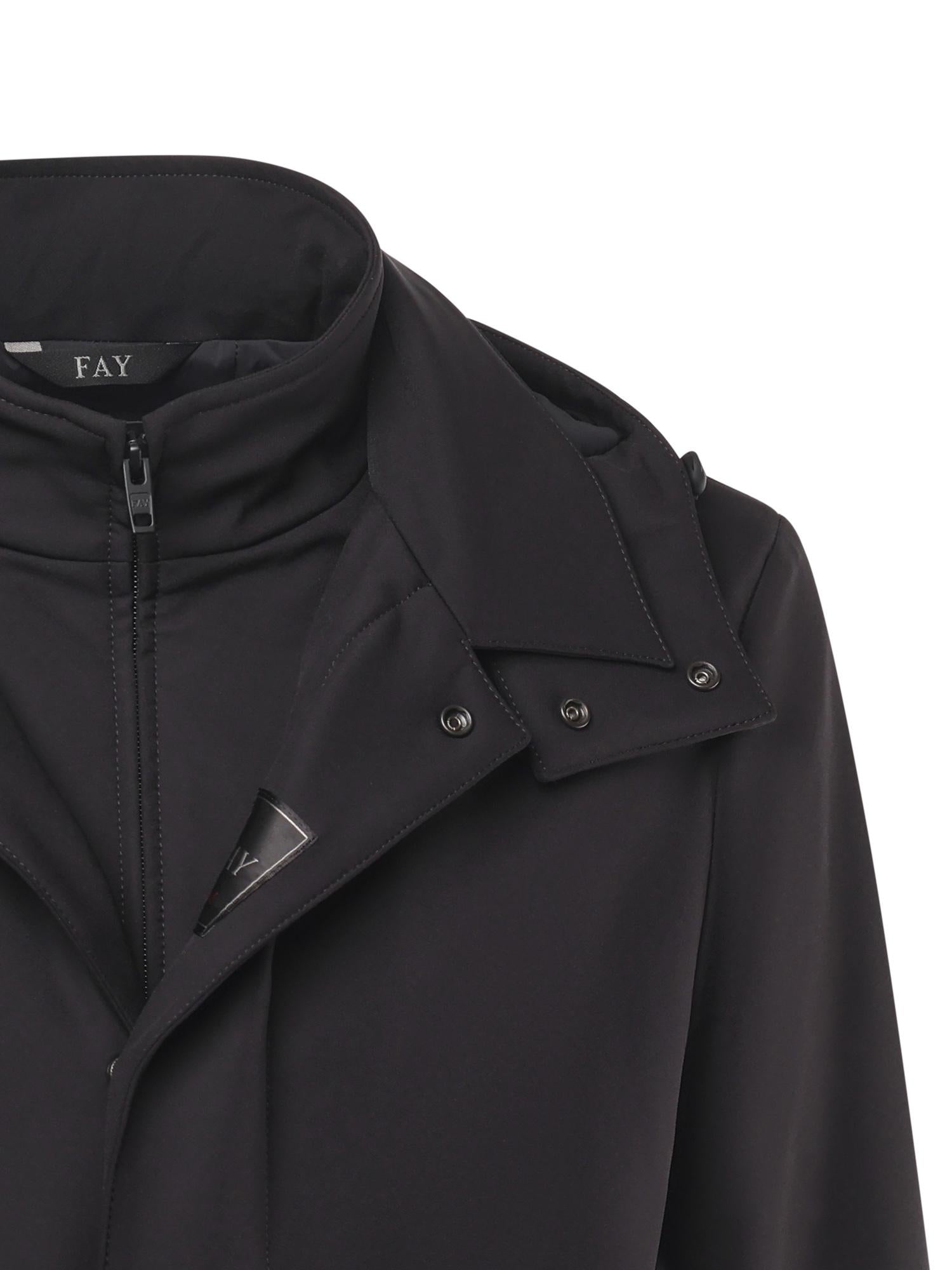 Morning coat travel in jersey stretch NAM6151037JXRF B999 FAY 