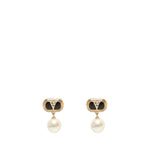 Orecchini Ovalette con smato, cristalli e perle 6W2J0X91 NBSRFR VALENTINO GARAVANI 