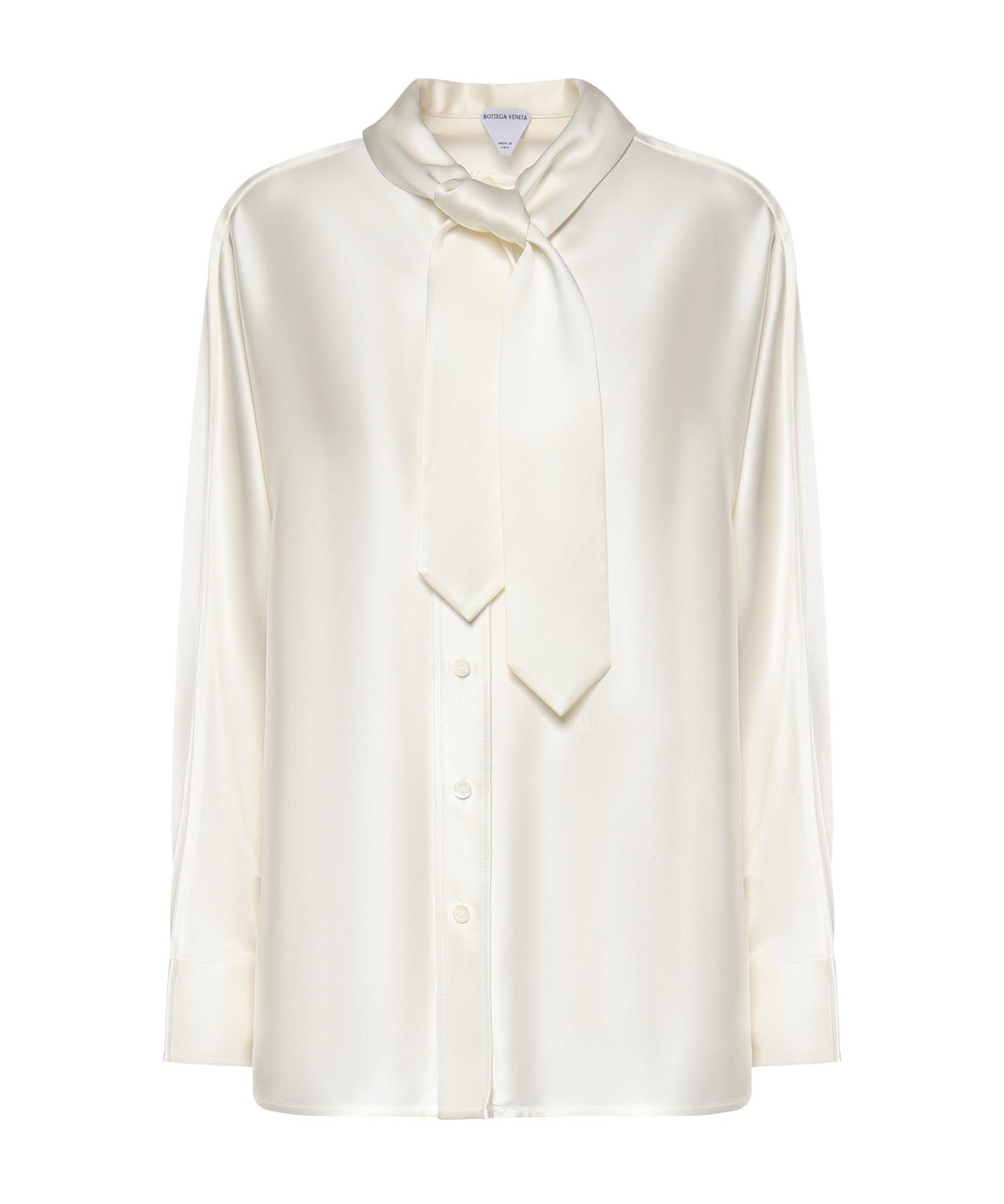 Camicia in satin di seta fluida 862348 V6H109071 BOTTEGA VENETA 