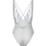Costume intero in viscosa lamé lavorazione raschel MC22SP03 BR014RS01JW MISSONI 