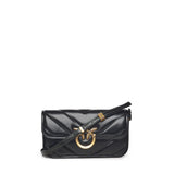 Borsa Love Box Horizontal in pelle chevron 105083 A2W2Z99Q PINKO 