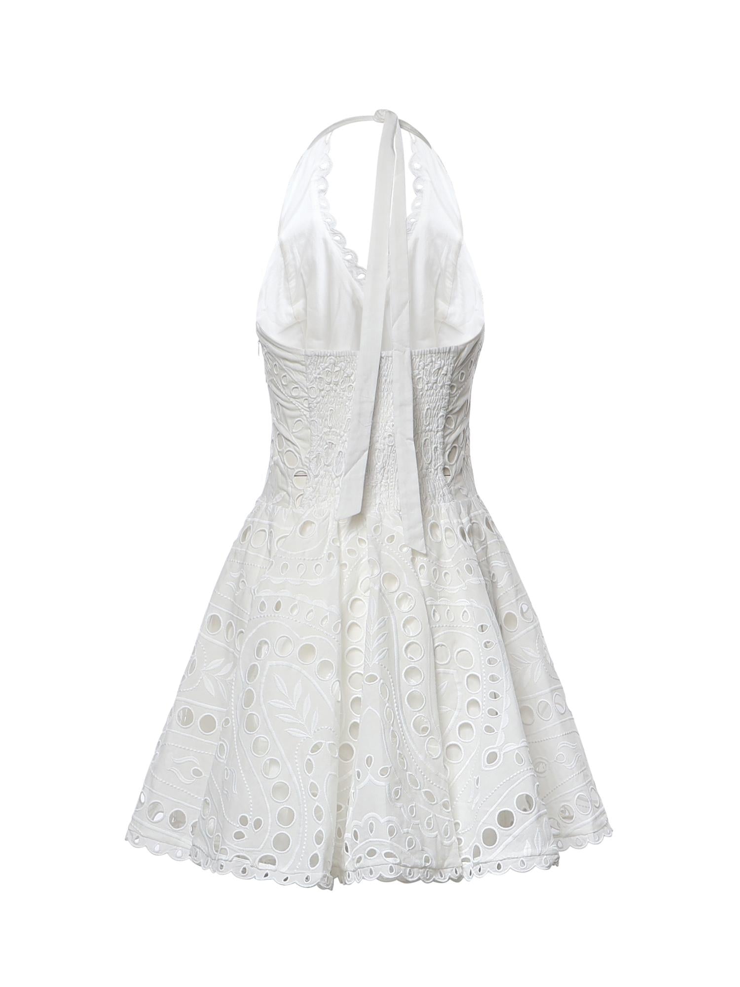 Miniabito Sandlight in cotone 263604 WHITE CHARO RUIZ 