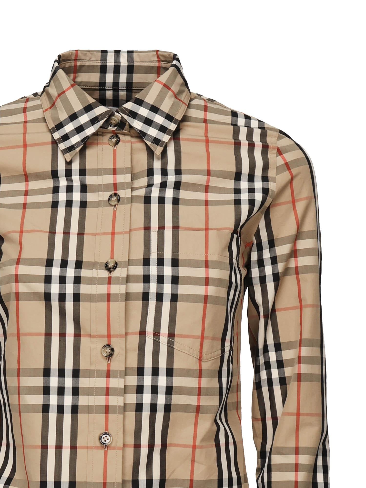 Camicia Check in cotone 8111847 A7028 BURBERRY 