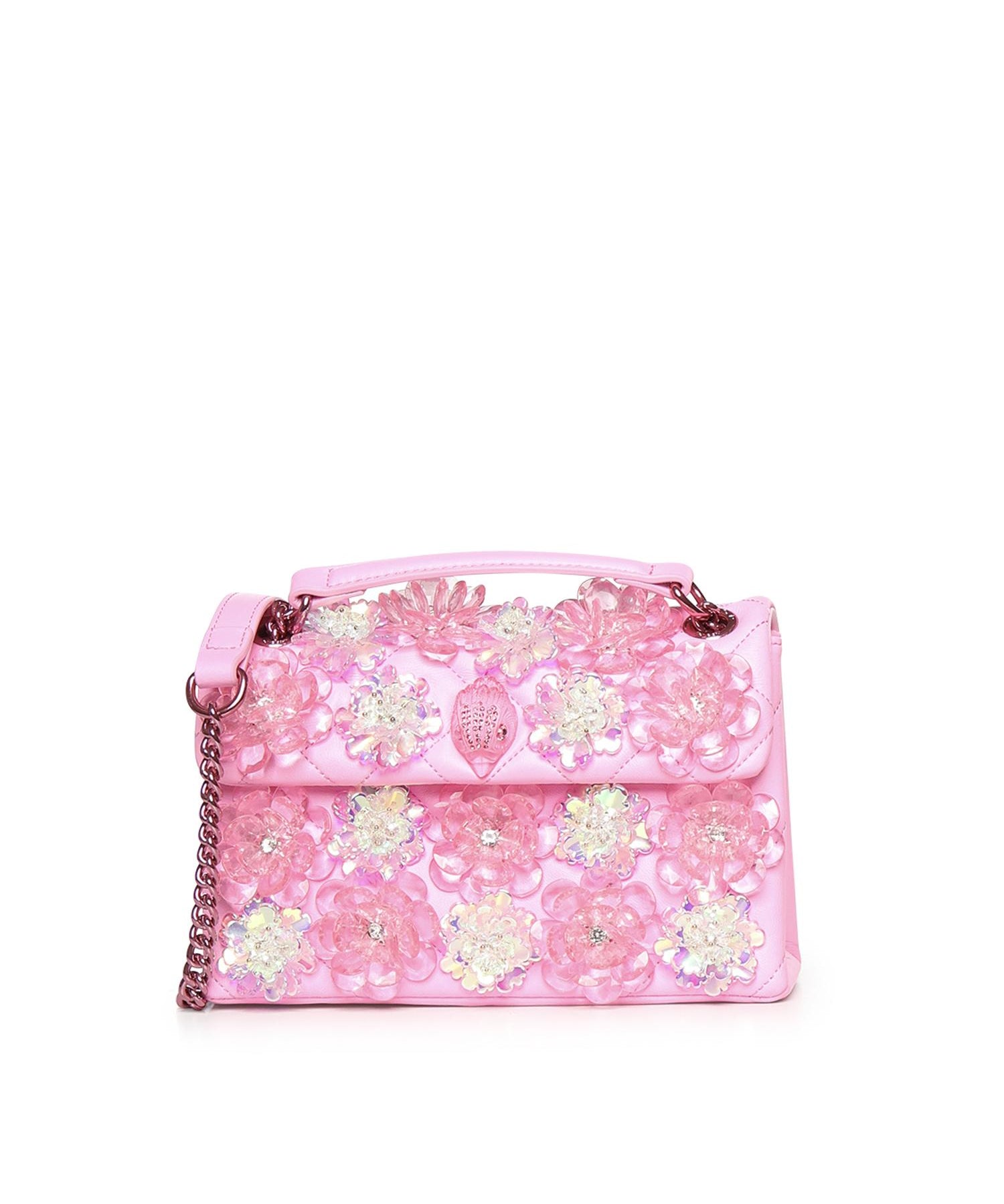 Borsa Kensington in pelle con cristalli 4373598109 PINK KURT GEIGER 