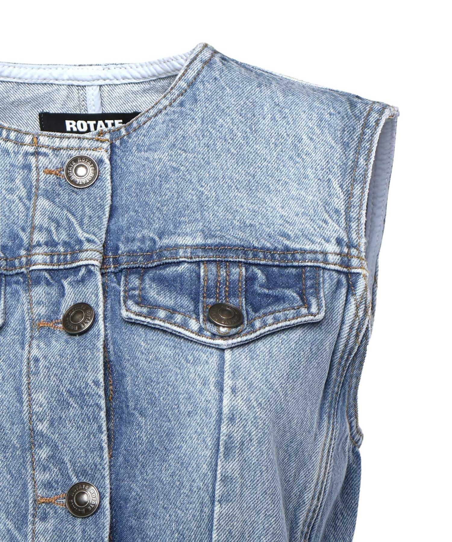 Top in denim 115167 1321 ROTATE 