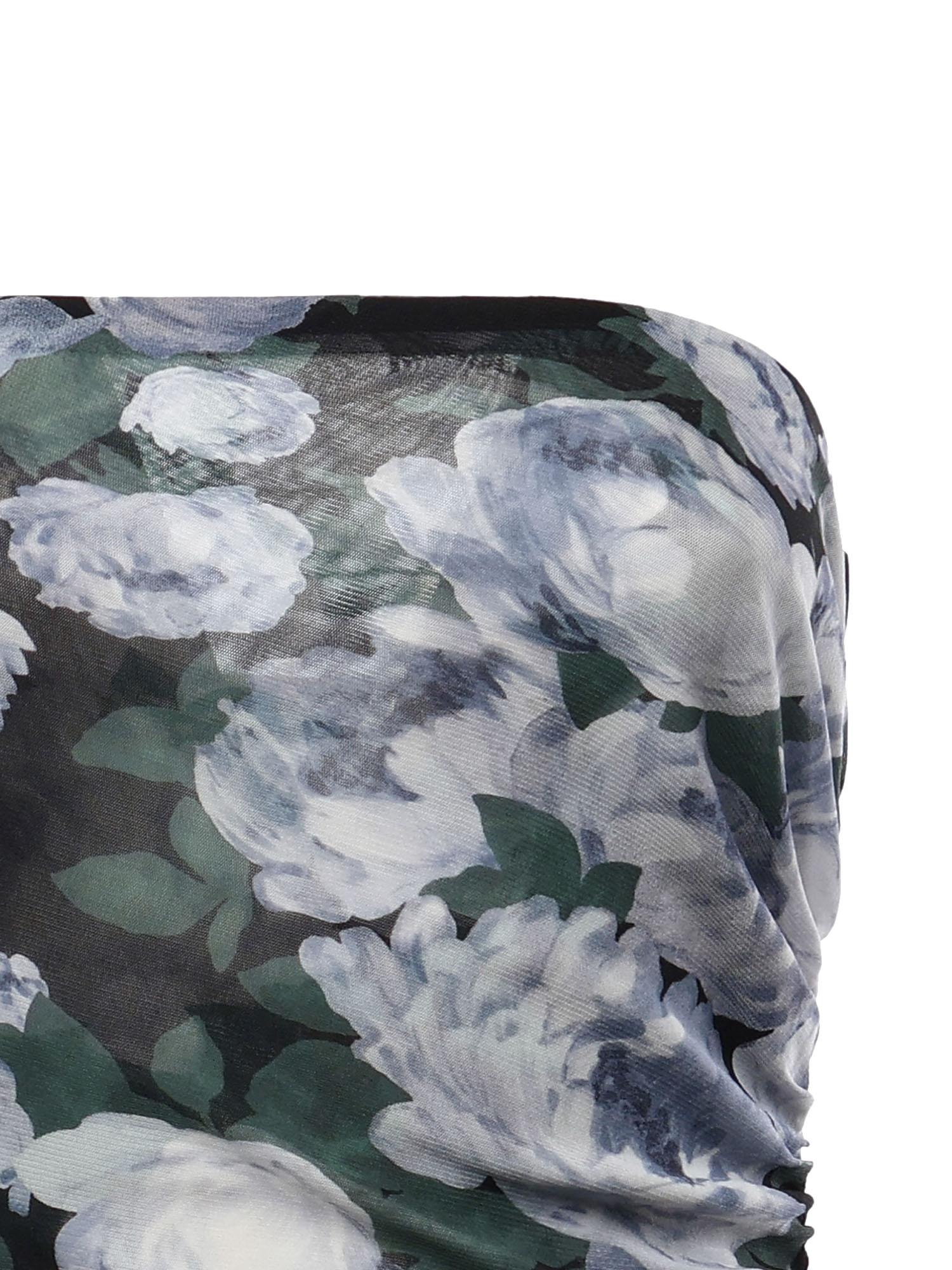 Abito in mesh floreale con arricciature 6J0436 3SQA268485 STELLA McCARTNEY 