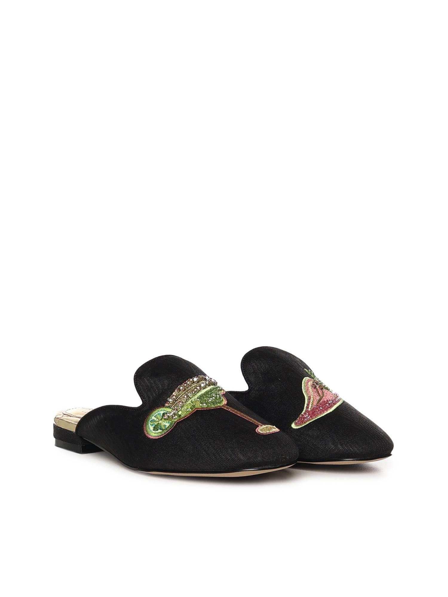 Mule Embroidered 5387700069 BLACK KURT GEIGER 