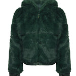 Pelliccia penny con cappuccio 73C19EX02 PENNYVERDE V° 73 
