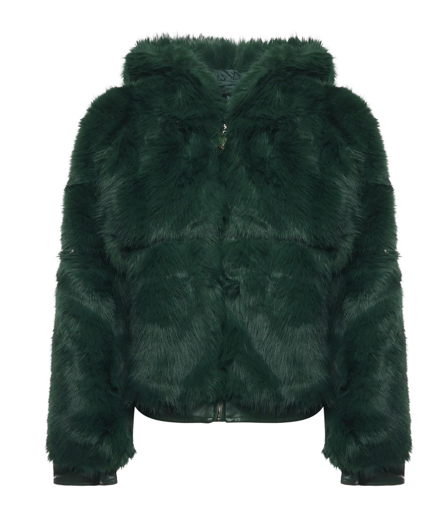 Pelliccia penny con cappuccio 73C19EX02 PENNYVERDE V° 73 
