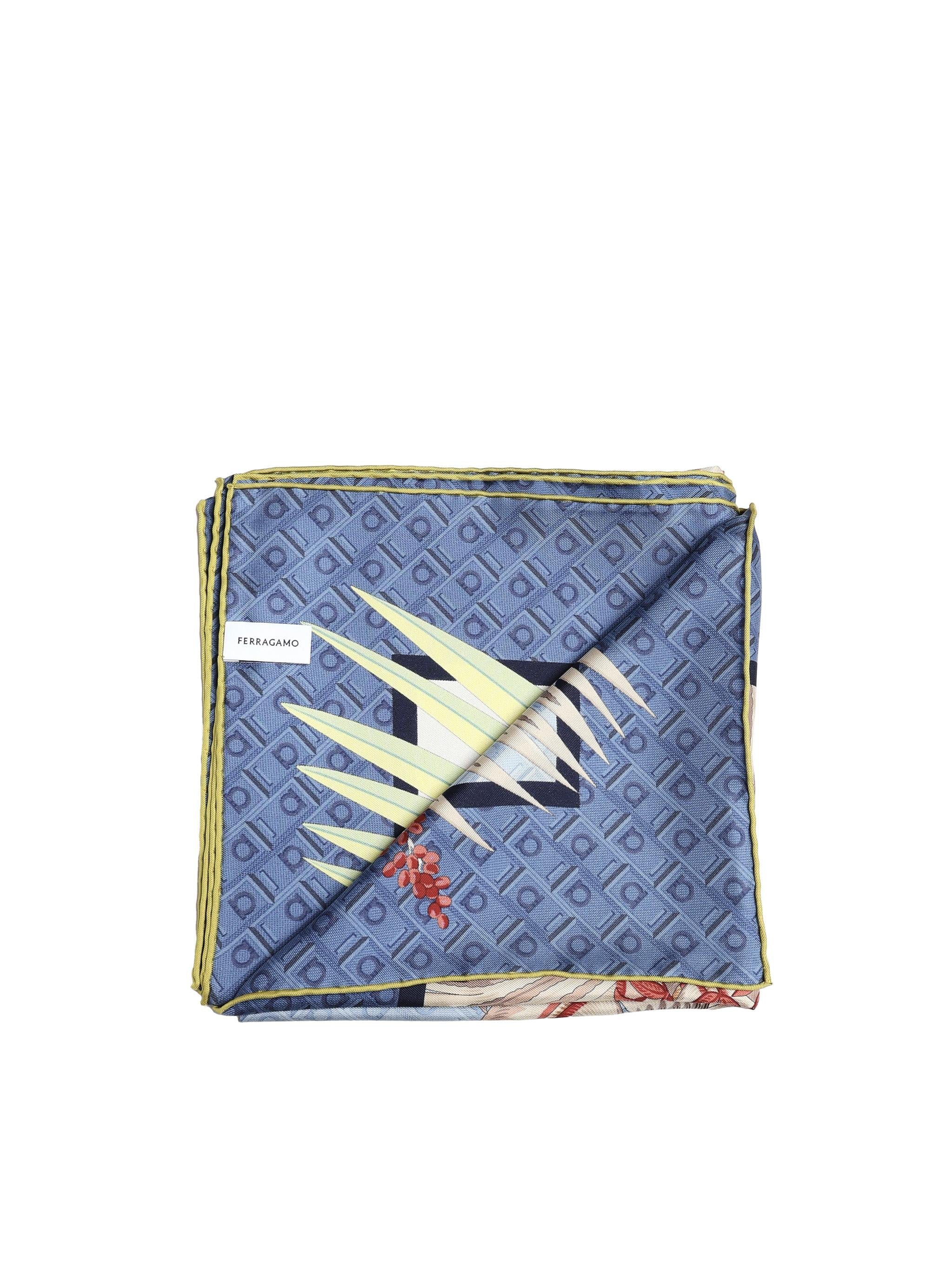 Foulard in seta con stampa 310215 785335001 FERRAGAMO 